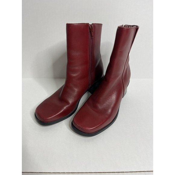 Naturalizer Red Ankle Boots - Picture 4 of 12